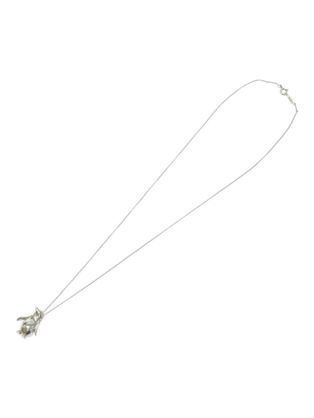 Tiffany & Co Silver Penguin Motif Necklace